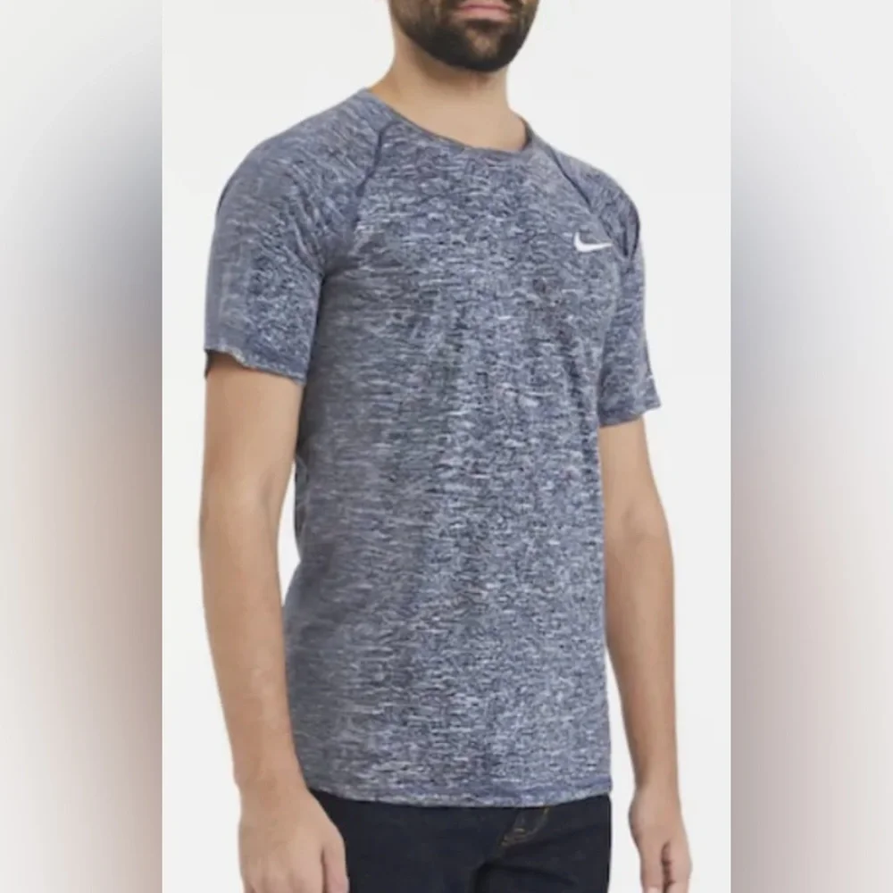 Nike Men's Heathered Blue Short Sleeve‎ Tee